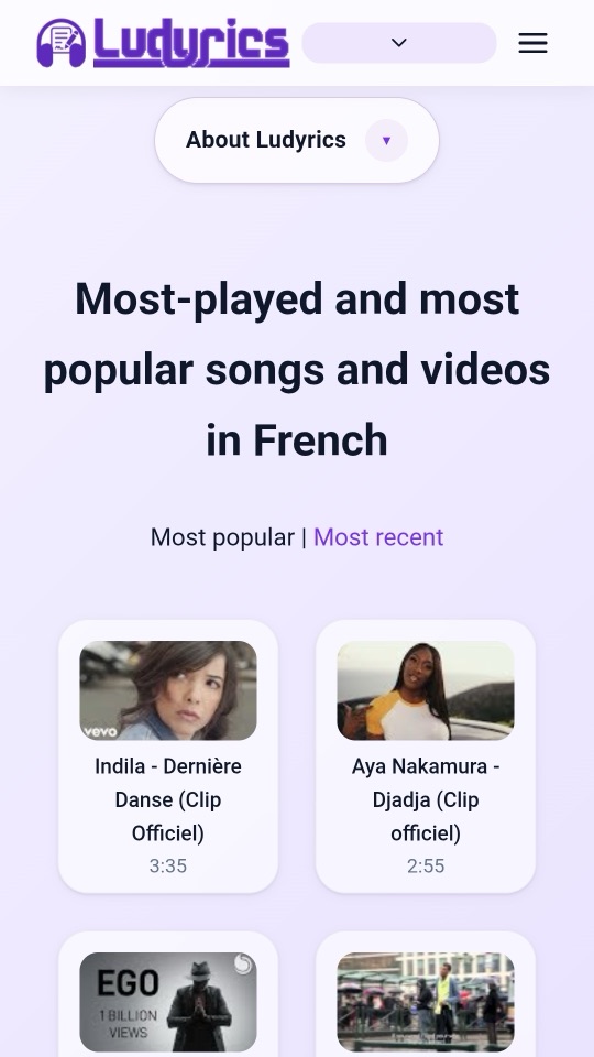 Catalogue de chansons populaires pour apprendre le français